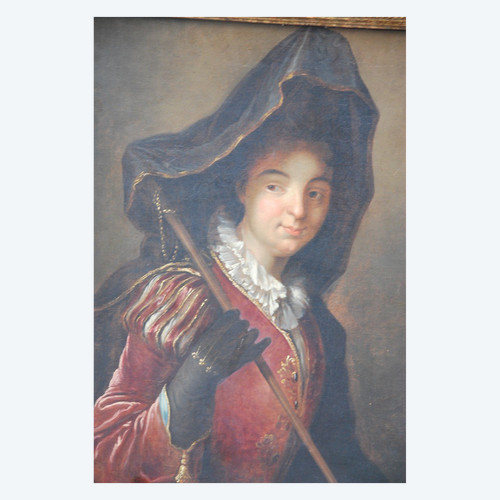 Öl auf Leinwand, junge Frau, Anhängerin von Alexis Grimou