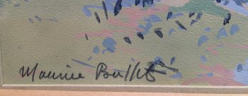 Maurice Buffet (1909-2000) - Sables d'Olonne - Guazzo autografato
