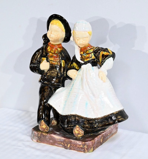 Steingutskulptur, signiert Bel Delcourt, HB-Henriot – 1960