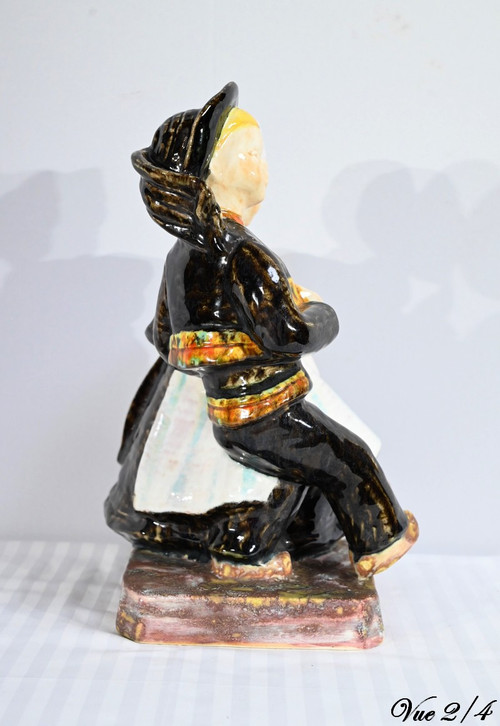 Steingutskulptur, signiert Bel Delcourt, HB-Henriot – 1960