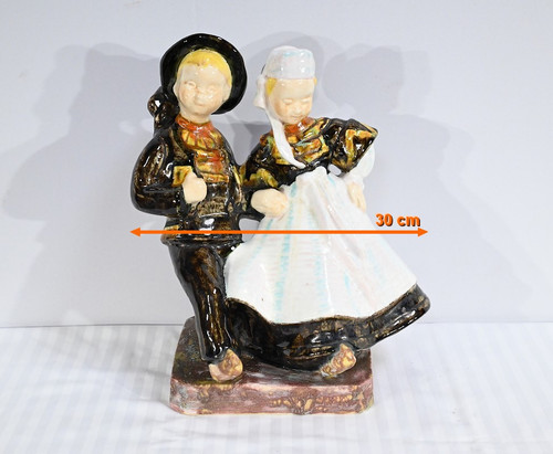 Steingutskulptur, signiert Bel Delcourt, HB-Henriot – 1960