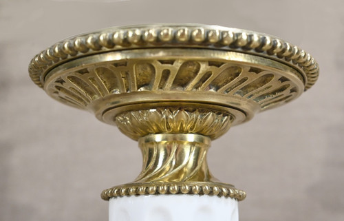 Lampe à Pétrole en Céramique, époque Napoléon III – Milieu XIXe