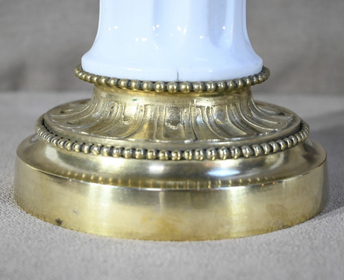 Lampe à Pétrole en Céramique, époque Napoléon III – Milieu XIXe