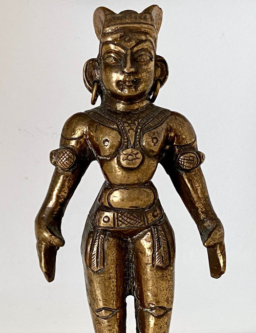 India, anni '20/'30, Statuetta in Bronzo della Bambola della Fertilità Marapachi.