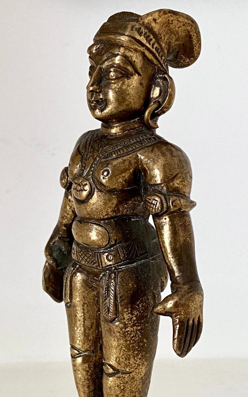 India, anni '20/'30, Statuetta in Bronzo della Bambola della Fertilità Marapachi.