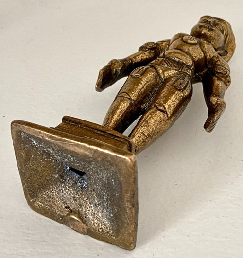 India, anni '20/'30, Statuetta in Bronzo della Bambola della Fertilità Marapachi.