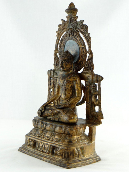 Burma, Beginning Of The 20th Century, Votive Altar Of Buddha In Bronze.