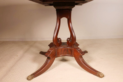 Table Anglaise Regency En Acajou
