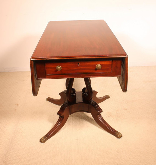 Table Anglaise Regency En Acajou