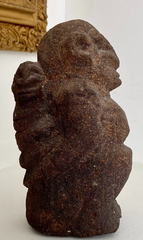 Mali, Popolo Dogon, Maternità Scultura in pietra.