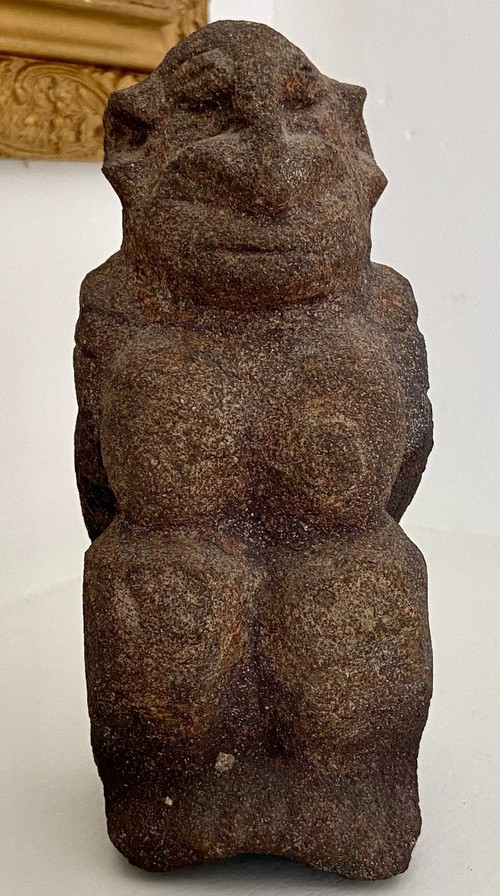 Mali, Popolo Dogon, Maternità Scultura in pietra.