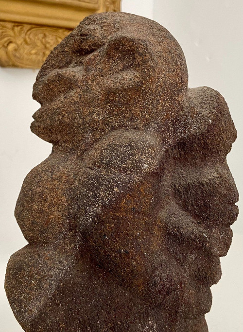 Mali, Popolo Dogon, Maternità Scultura in pietra.