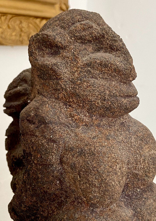 Mali, Popolo Dogon, Maternità Scultura in pietra.