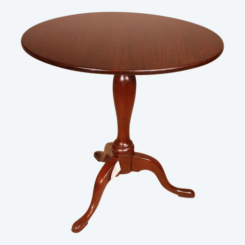 English Pedestal Table 19th In Mahogany