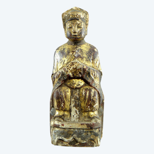 China, späte Ming-Dynastie, frühe Qing-Dynastie, taoistische Statue „Richter der Unterwelt“.