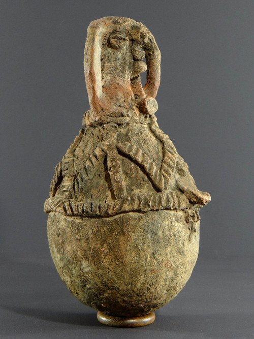 Nigéria, Peuple Cham-Mwana, XIXème Siècle, Récipient Anthropomorphe Kwandalha.