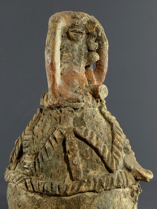 Nigéria, Peuple Cham-Mwana, XIXème Siècle, Récipient Anthropomorphe Kwandalha.