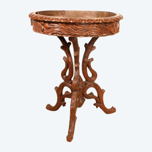19th Century Black Forest Planter In Oak