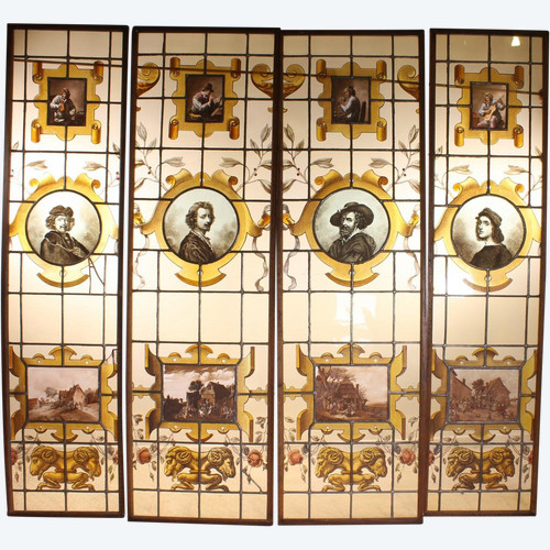 Vitraux De Peintre De La Renaissance Flamande