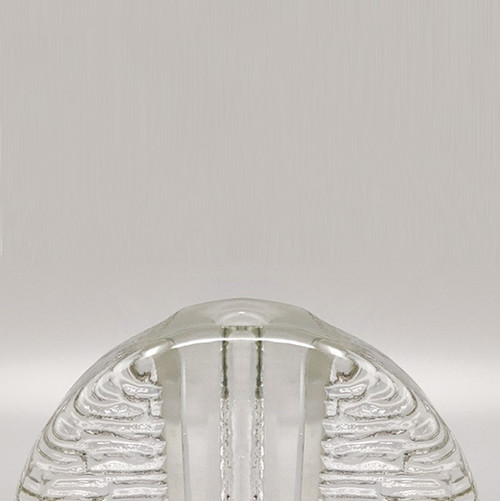 1970 Magnifique vase Walther Glass Bullseye par Heiner Düsterhaus. Fabriqué en Allemagne