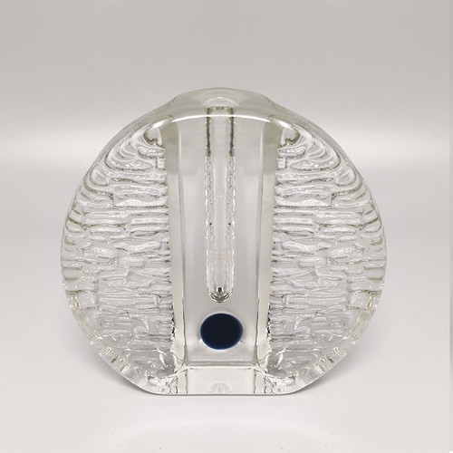 1970 Magnifique vase Walther Glass Bullseye par Heiner Düsterhaus. Fabriqué en Allemagne