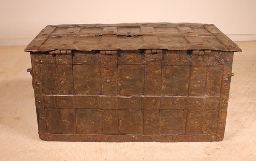Nuremberg 17th Century Wrought Iron Chest