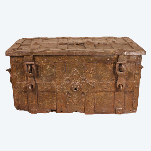 Nuremberg 17th Century Wrought Iron Chest