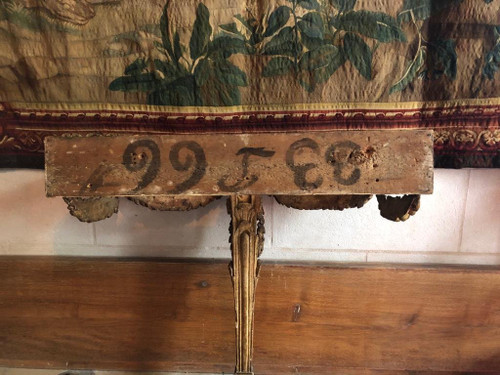 Konsole aus goldenem Holz, Louis XVI-Zeit.