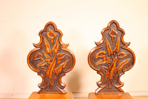 pair of chairs called "Hall chair" art deco early 20th century