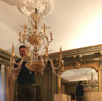 Lustre Verre Murano Et Baccarat