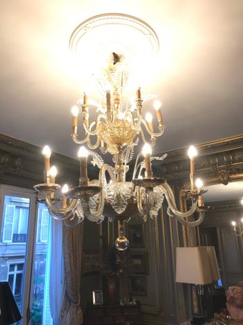 Lustre Verre Murano Et Baccarat