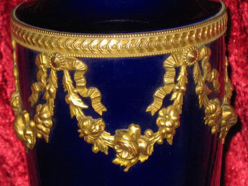 Sèvres vase signed by Paul Milet Louis XVI style