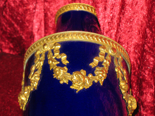 Sèvres vase signed by Paul Milet Louis XVI style