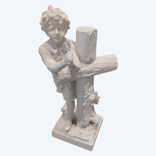 Pleading Child - Porcelain Biscuit - Late XIX E S.