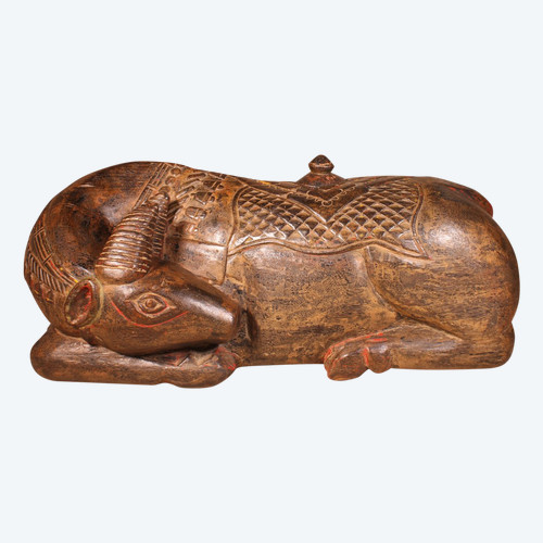 19th Century Indian Wooden Buffalo