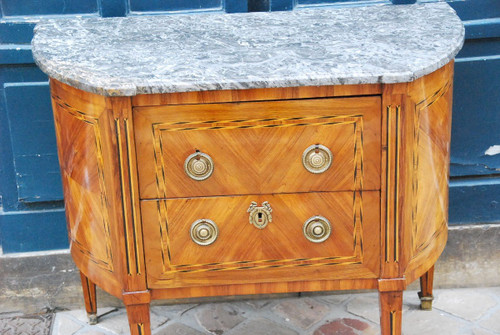 Commode Demi Lune époque Louis XVI