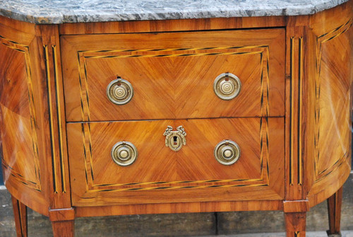 Commode Demi Lune époque Louis XVI