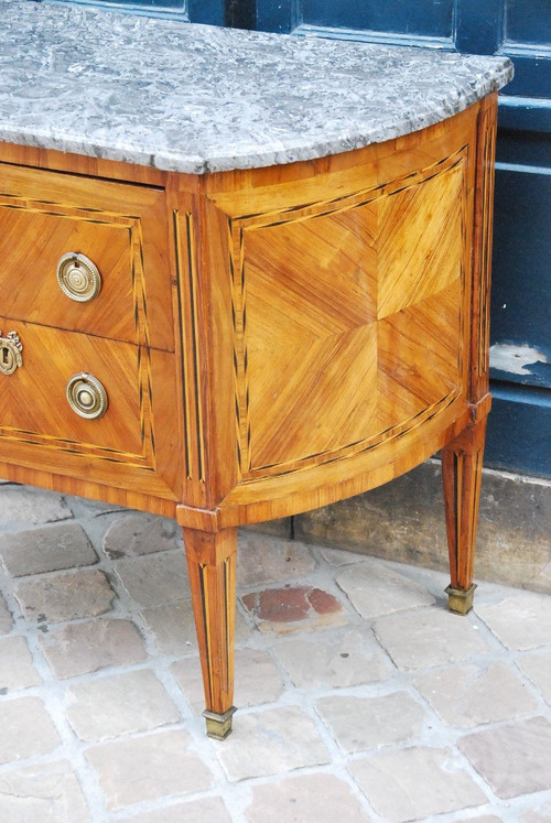 Commode Demi Lune époque Louis XVI