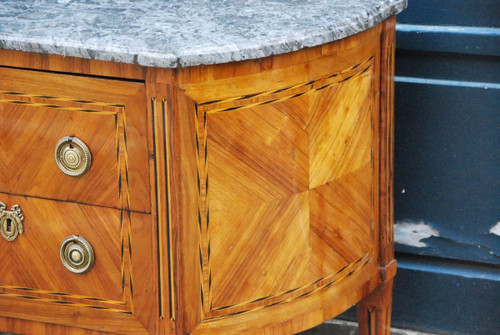 Commode Demi Lune époque Louis XVI