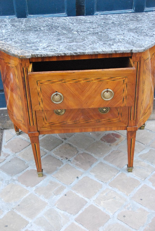 Commode Demi Lune époque Louis XVI