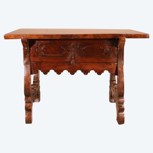 Table Espagnole 17° Siècle En Noyer