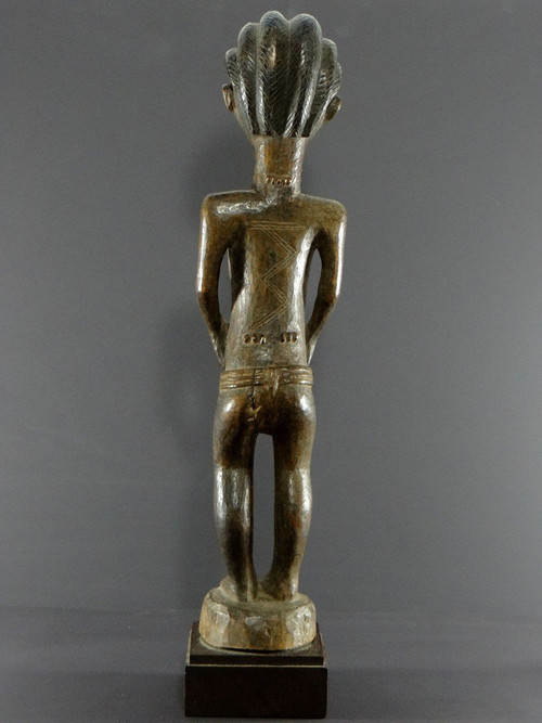 Costa d'Avorio, popolo Baoulé, circa 1950, statua femminile Baoulé o Abron.