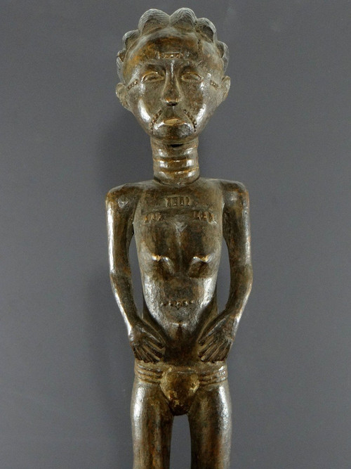 Costa d'Avorio, popolo Baoulé, circa 1950, statua femminile Baoulé o Abron.