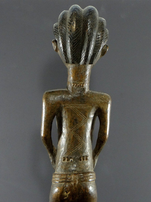 Costa d'Avorio, popolo Baoulé, circa 1950, statua femminile Baoulé o Abron.
