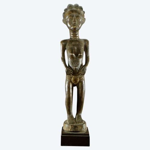 Costa d'Avorio, popolo Baoulé, circa 1950, statua femminile Baoulé o Abron.