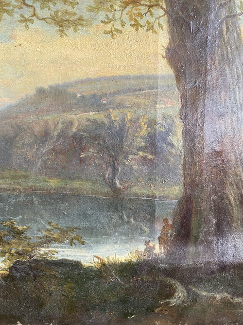 Jolie Ecole De Barbizon, 1879 - Signé.
