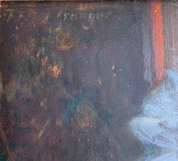 ROSSET-GRANGER (1853-1934) - Femme à la lecture - Huile