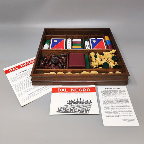 1970 Magnifique échiquier -  Ensemble de jeu -  de Piero Fornasetti. Fabriqué en Italie