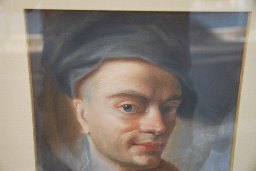 Pastel Portrait of a Man After Quentin De La Tour 18th century