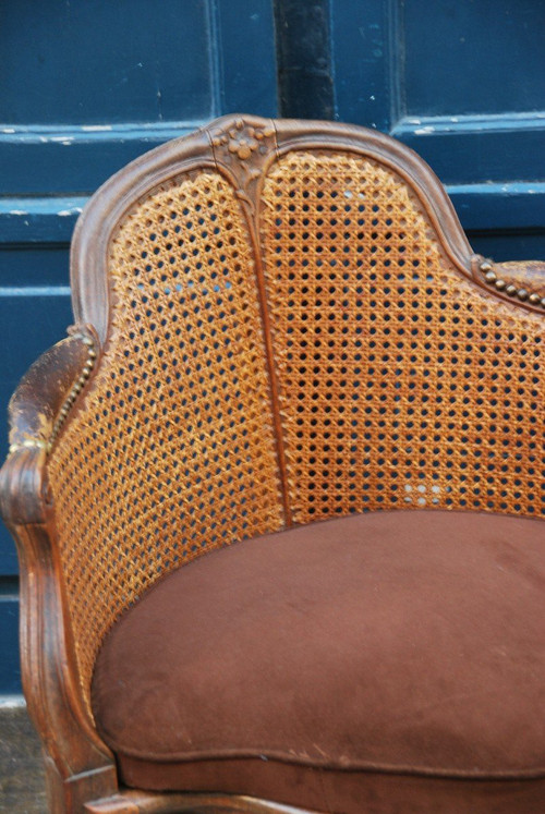 Fauteuil De Bureau Canné époque Louis XV  estampillé